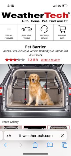 WeatherTech pet barrier