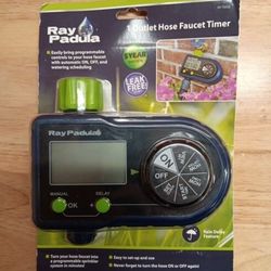 Lot of 2- Ray Padula Outlet Programmable Garden Yard Hose Timer Rain