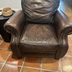 Bernhardt Brown Leather Recliner 1