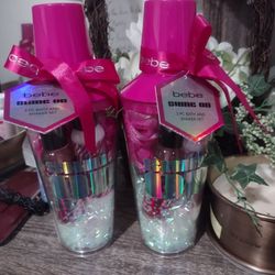 bebe shine on 3 pc bath and shaker Set. Valentine Gift Or Just Any Occasion.