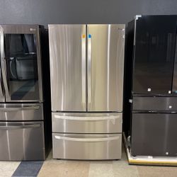 ‼️ON SALE NOW‼️ L G Stainless Steel Refrigerator Double Freezer‼️4-Door