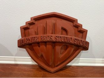 Warner Brothers Studio Store Display Sign Vintage Rare