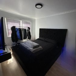 Black Queen Bed Frame With Storage