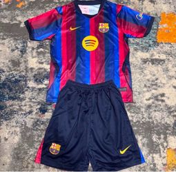 FC Barcelona Lamine Yamal #10 Jersey and Shorts Set Youth Sizes Availables