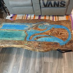 Wood Slab Coffee Table
