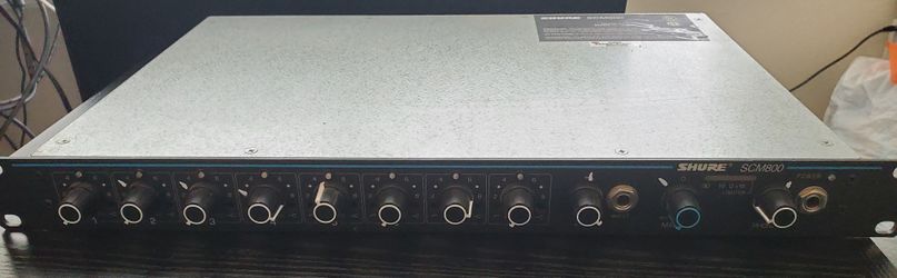 Rackmount Shure SCM800 Analog Mixer