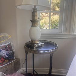 Vintage Lamps And Side Tables 