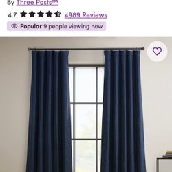 Blue Blackout Curtains