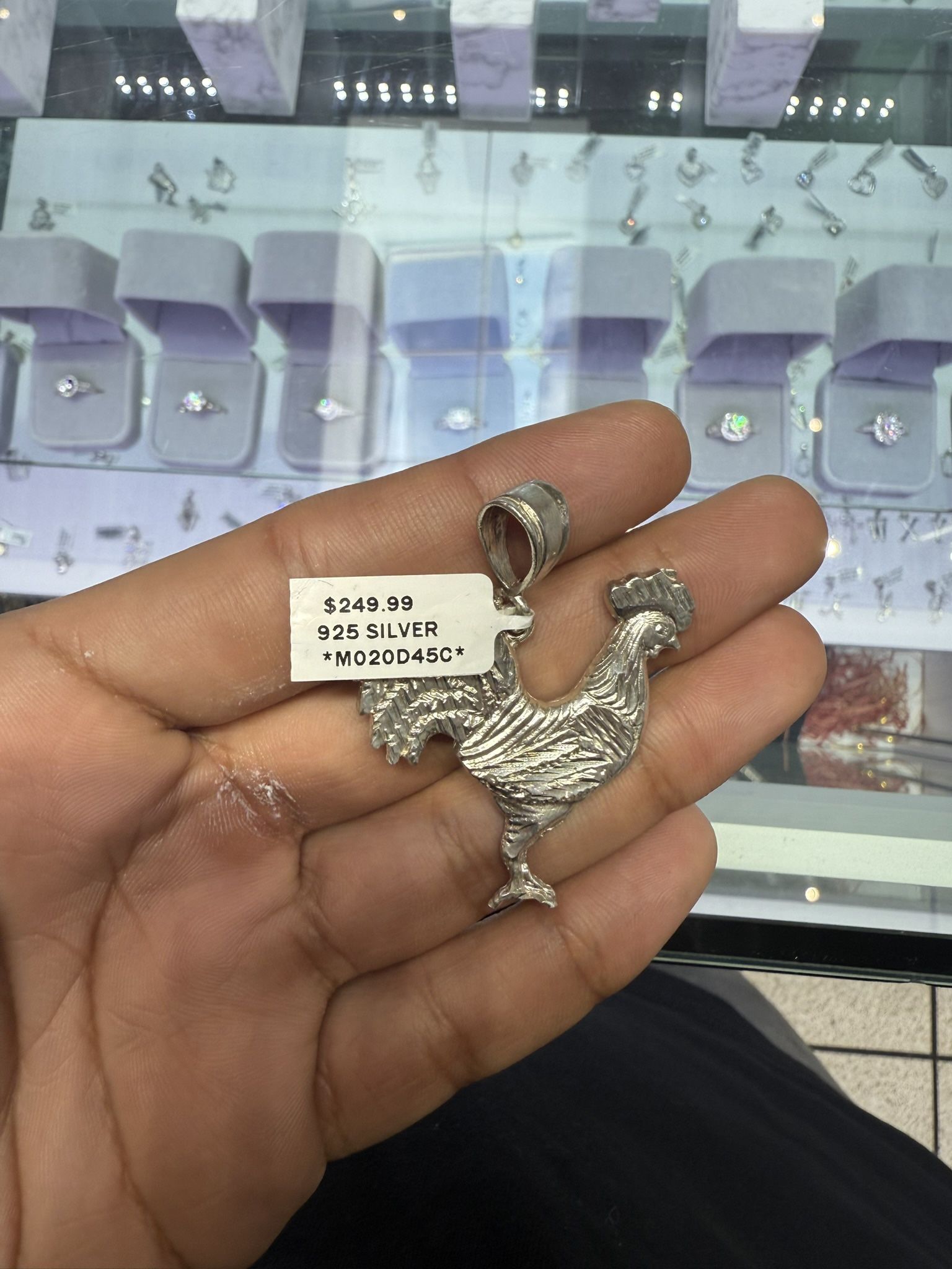 925 Silver Rooster Pendent