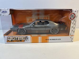 1972 Plymouth GTX Diecast Model Car: 1/24 Scale, New In Box By Jada