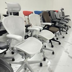 BRAND NEW AND USED ERGONOMIC OFFICE CHAIRS! WE HAVE ALL THE TOP BRANDS IN STOCK! HERMAN MILLER, STEELCASE, KNOLL, HUMANSCALE! 