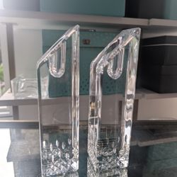 Waterford 8" Crystal Candlesticks - Lismore - New - Wedding Gift 