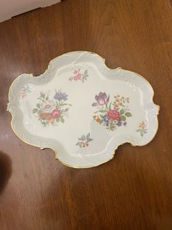 Limoges porcelain serving tray