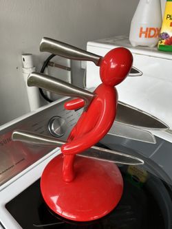 Raffaele Iannello Voodoo The Ex Red Knife Holder  Knife Set authentic original 