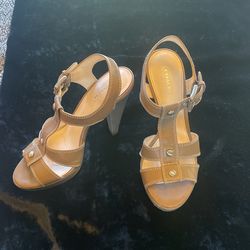 Coach Taupe Heels