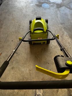 Sunjoe electric mower half priced