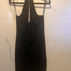 Black Halter top Cocktail Dress