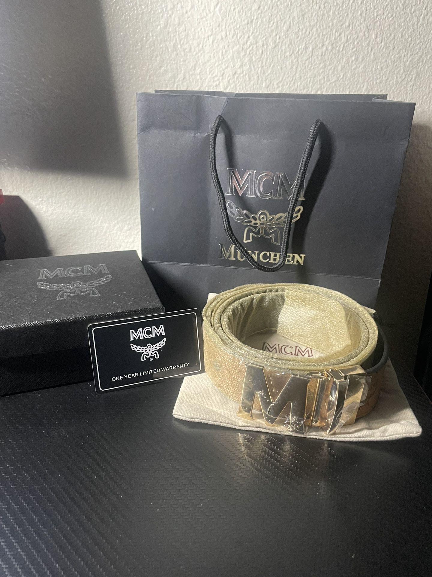 Brown Mcm Belt Size 34