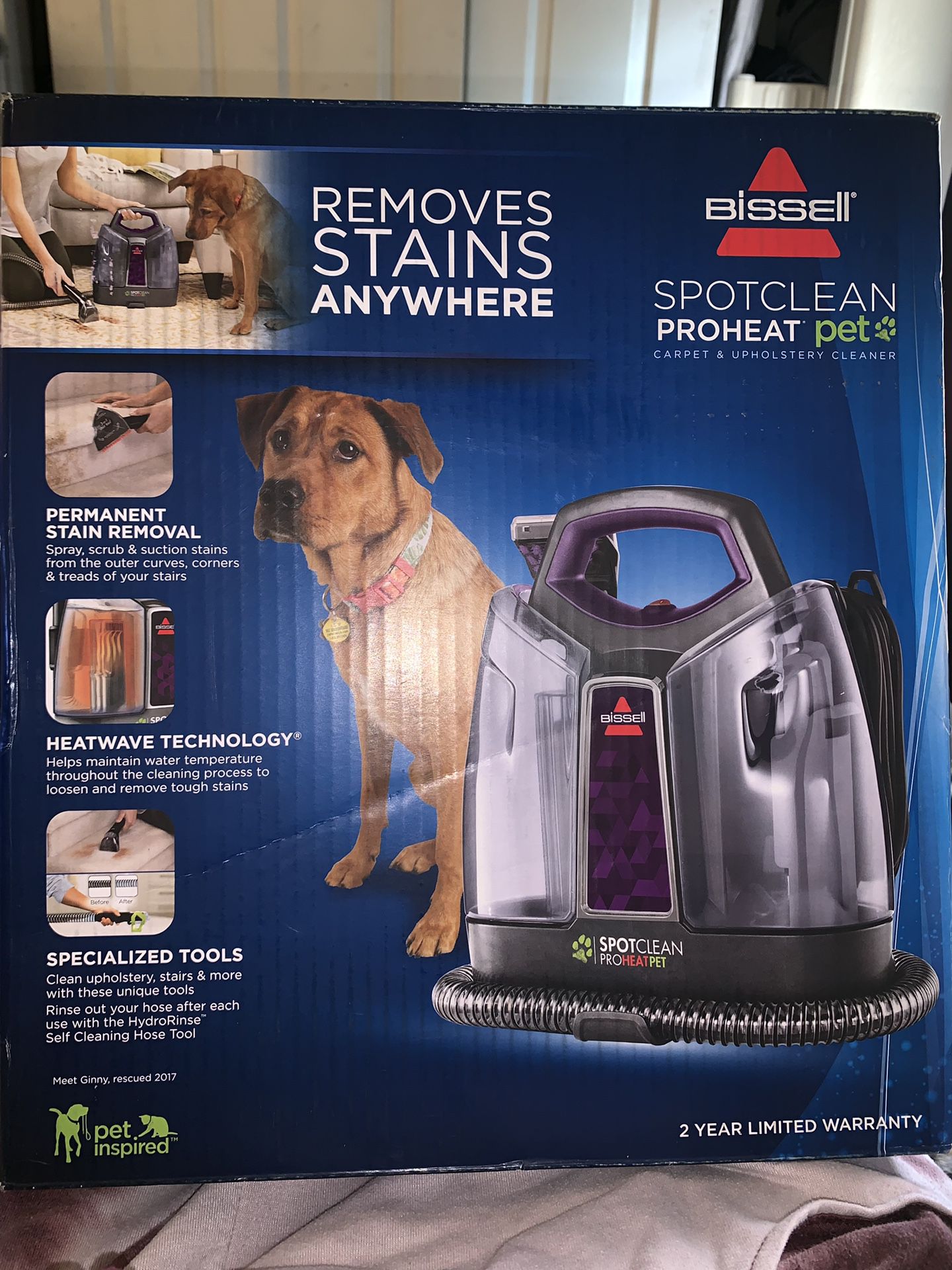 BISSEL SPOTCLEAN PROHEAT PET CARPET & UPHOLSTERY CLEANER