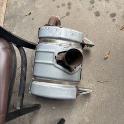  stock exhaust muffler from a Can-Am Maverick X3