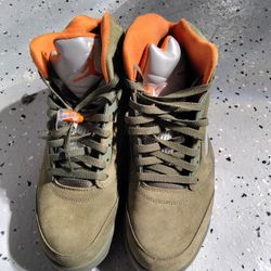 Air Jordan 5 Olive Orange 