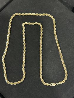 10k Solid Heavy Rope Chain - 