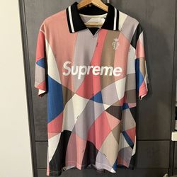 Supreme x Emilio Pucci Dusty Pink Soccer Jersey LARGE