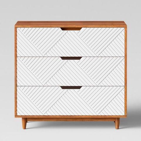 Set Of 2 Touraco Dresser White Brown - Opalhouse
