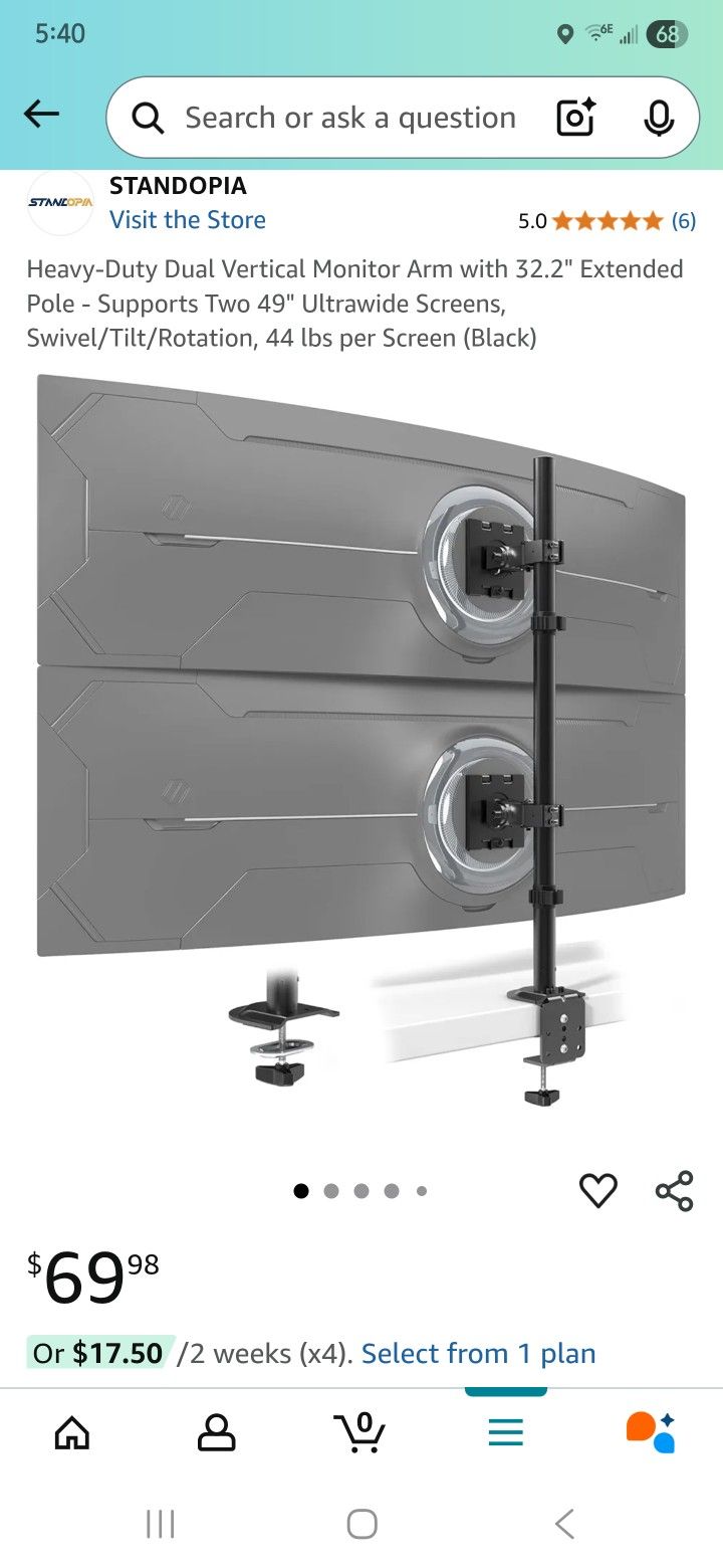 Vertical Monitor Arm