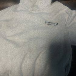 Grey Essentials Hoodie Size M Men