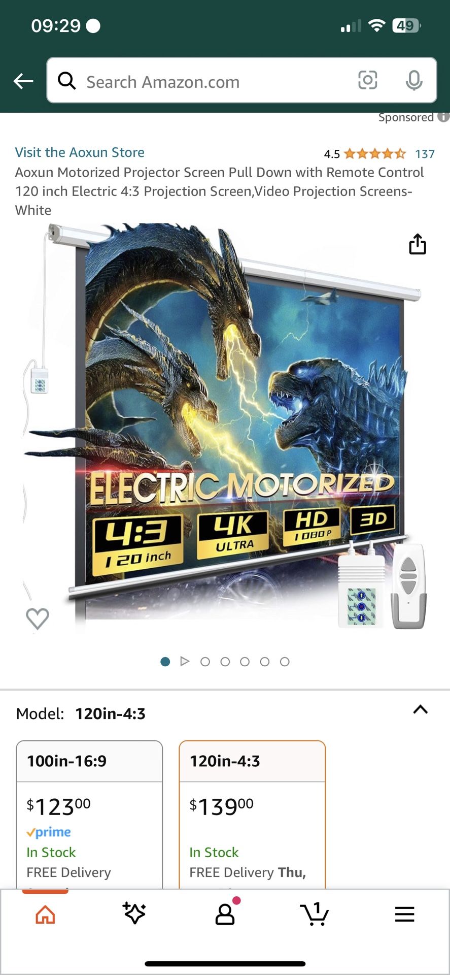 120 Inch Projector Screen