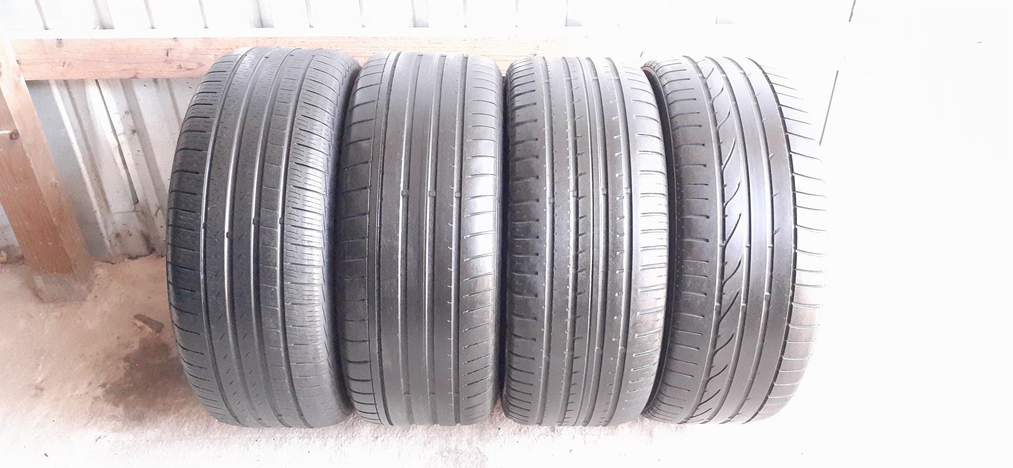 4 tires 245 45 18 run flat low pro