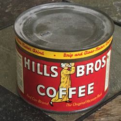 Antique Hills Bros Coffee Tin