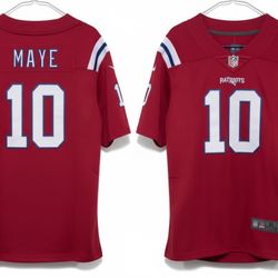 New England Patriots #10 Drake Maye Jersey M- XL Size