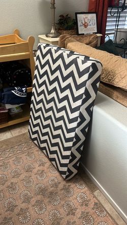 Dog bed and bowls