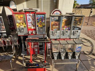 Several Bulk Vending Machines