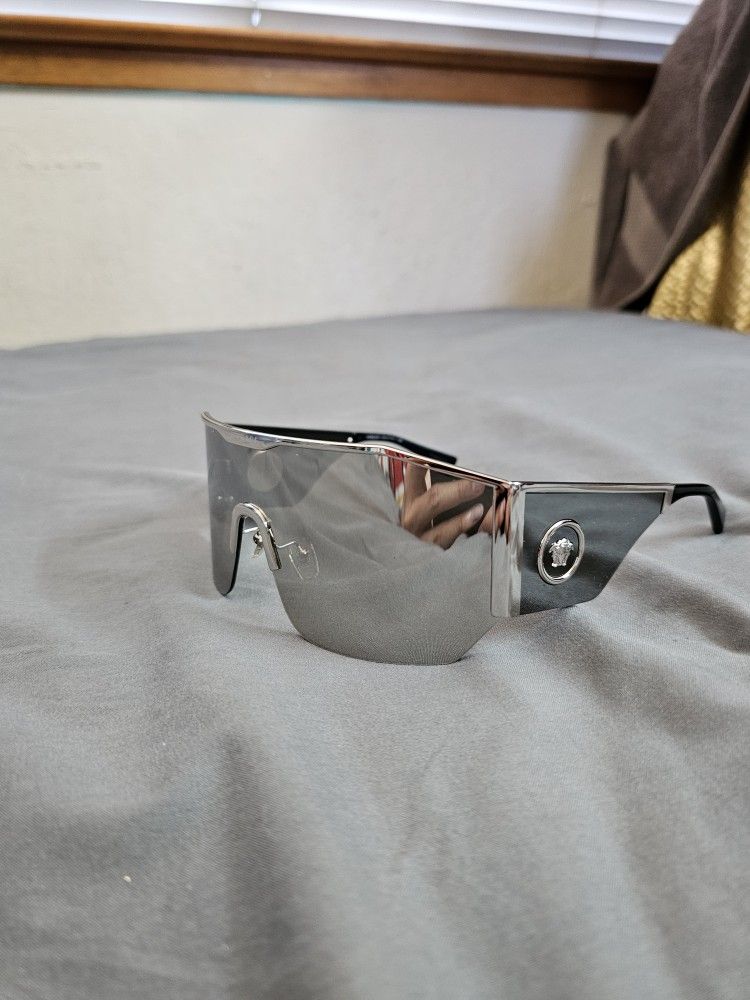 Very Nice Silver Versace Unisex Sunglasses