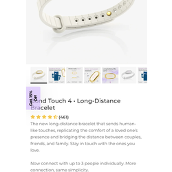 (2)New/ sealed BOND touch 4 bracelets