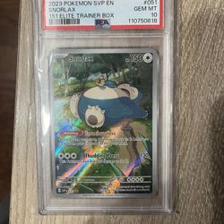 Snorlax Promo PSA 10