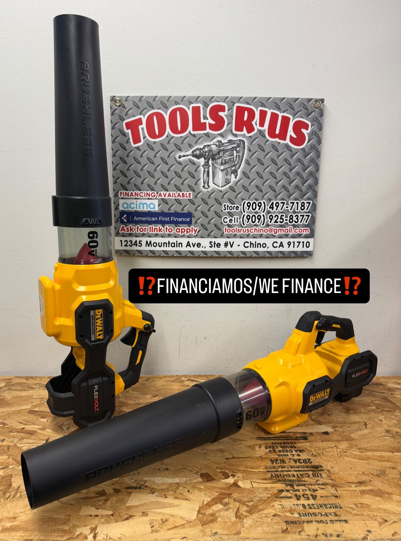 DEWALT FLEXVOLT 60V MAX 125 MPH 600 CFM Brushless Cordless Battery Powered Blower (Tool Only)**(FINANCIAMOS/WE FINANCE)**