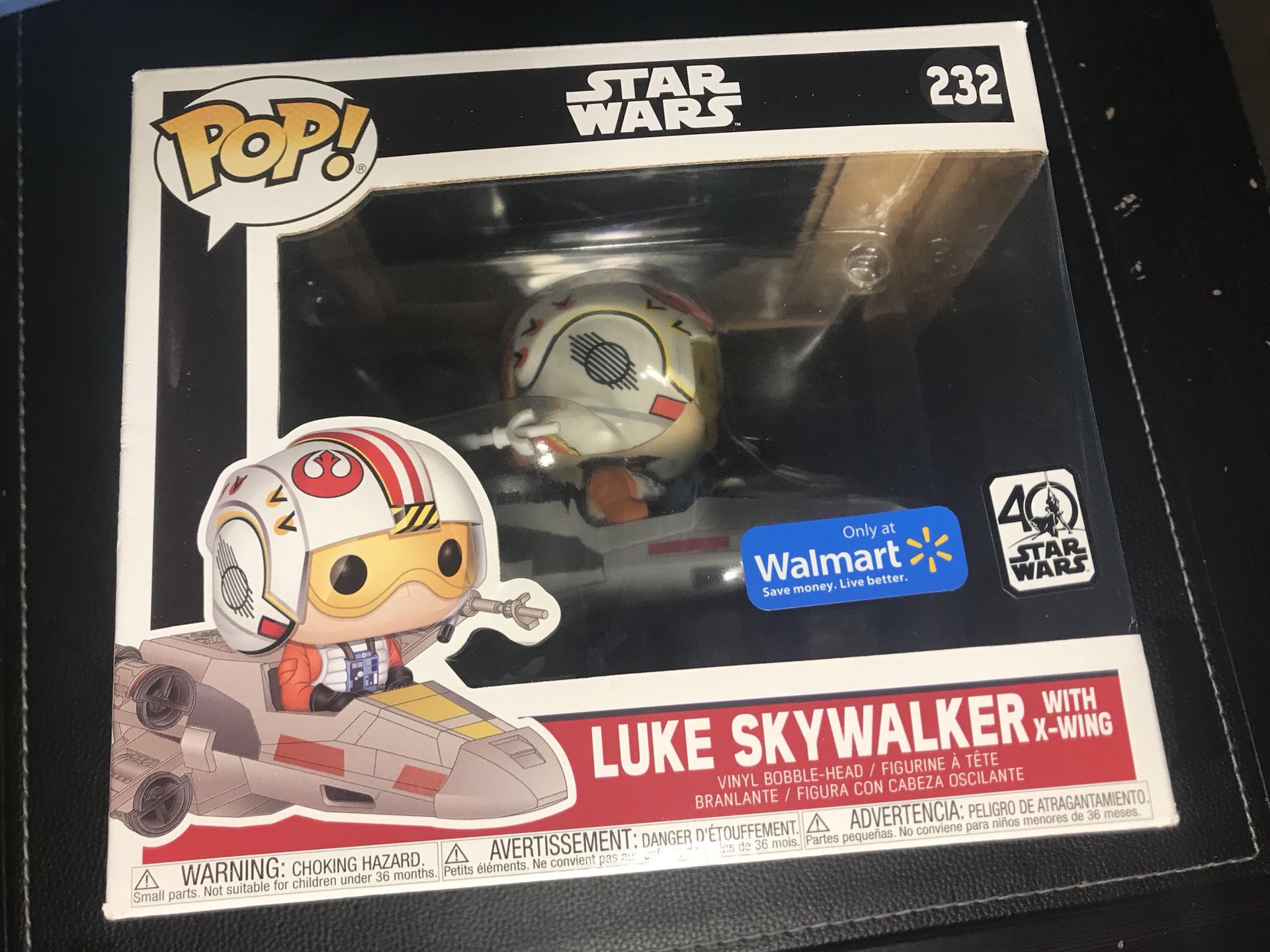 Luke Skywalker with x wing funko pop