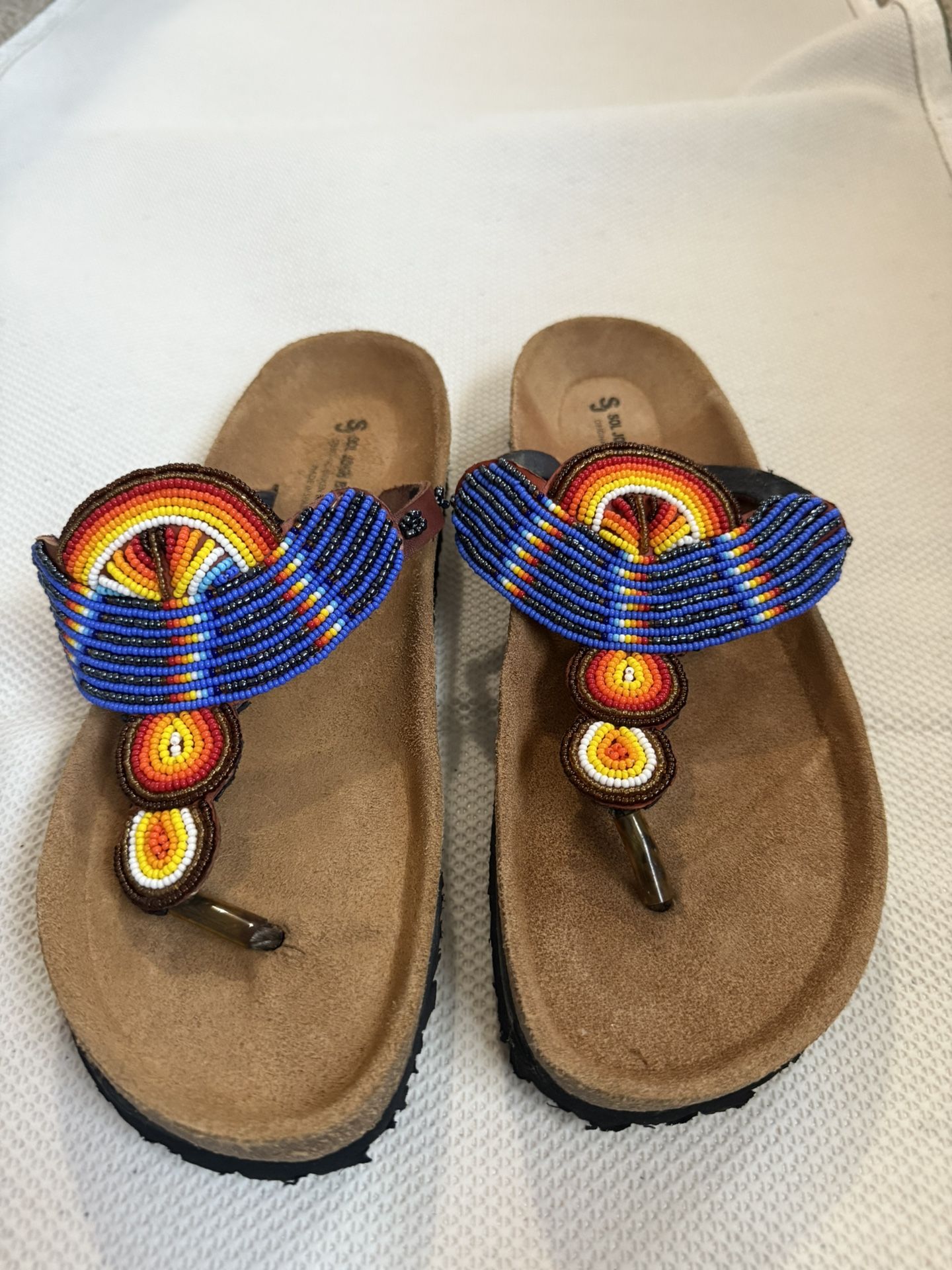Sol Georgia Birkenstock Beaded Women’s Sandals