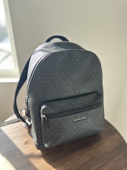 Michael Kors Men's Copper MK Logo Backpack Black