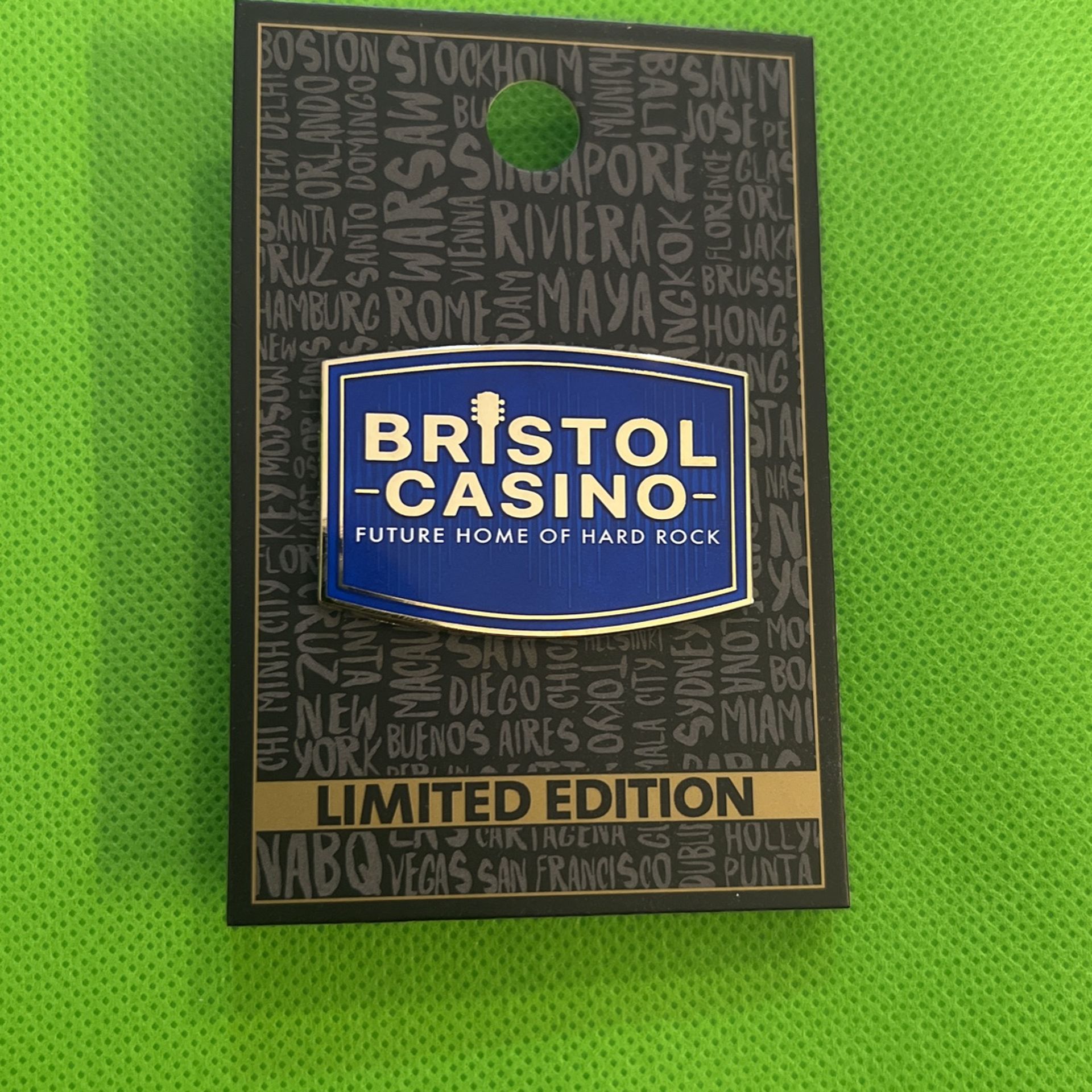 Hard Rock Pin Collectible Limited Edition Bristol Casino