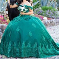 Emerald Green Quinceanera Dress 
