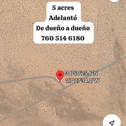 Terreno De Venta En Adelanto 5 Acres De Dueño A Dueño Land For Sale 