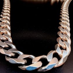 Solid 300Gram Solid Sterling Silver Cuban Link Big Boy Chain