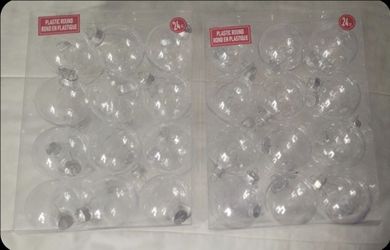 Clear Round Ornaments