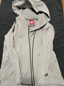 Nike Tech Fleece Full-Zip Hoodie Gray , WOMEN MEDIUM