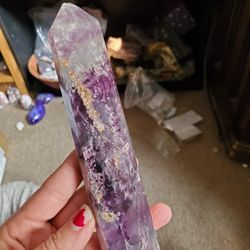 Magenta Fluorite Tower